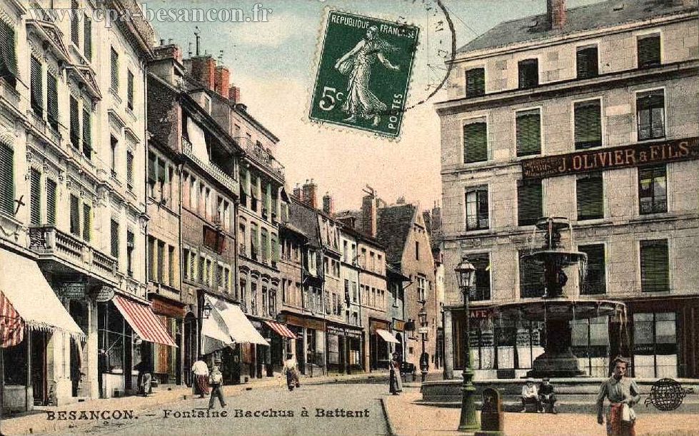 BESANÇON. - Fontaine Bacchus à Battant